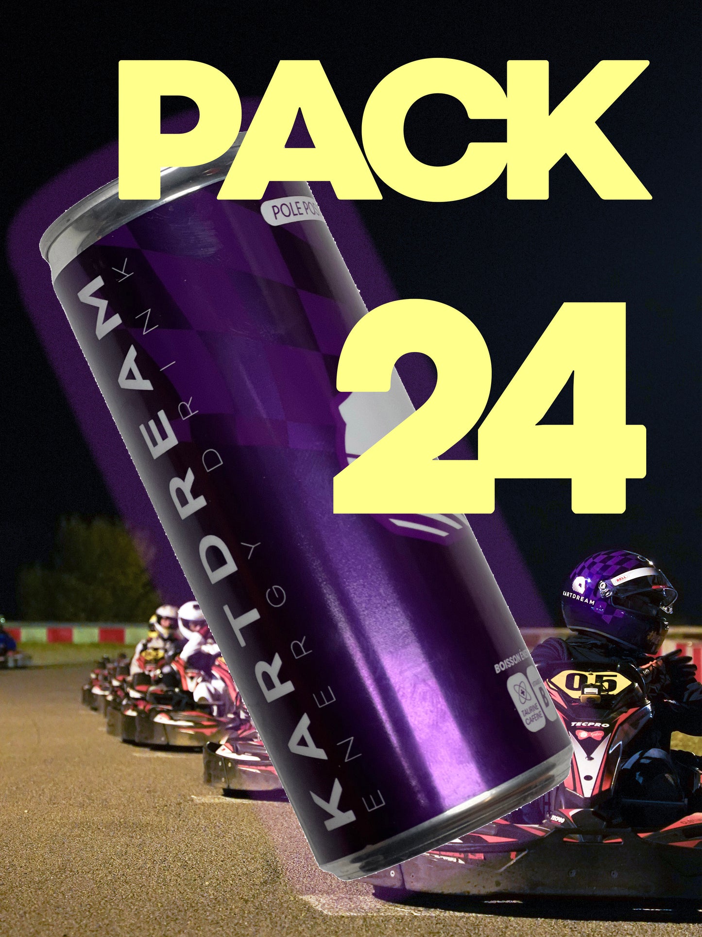 A- PACK 24 Canettes KARTDREAM  POLE POSITION Livraison offerte